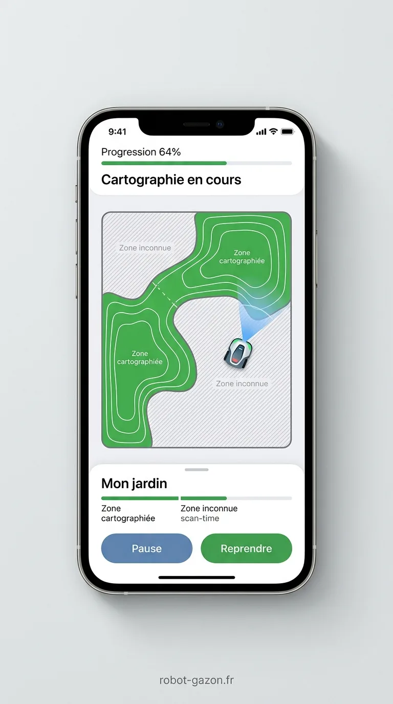 Application Mobile De Robot Tondeuse Sans Fil Affichant La C 2