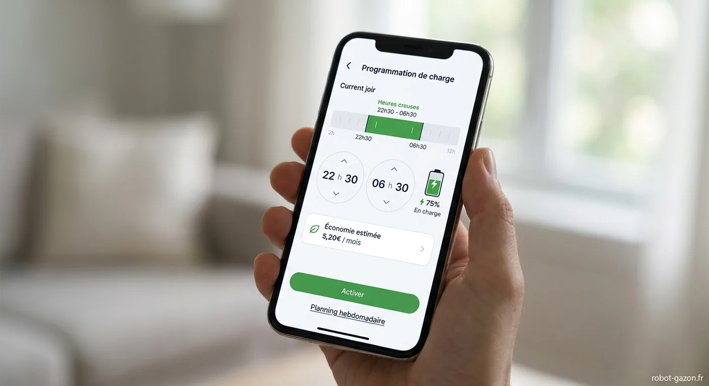 Application Smartphone Programmant La Charge En Heures Creus 5
