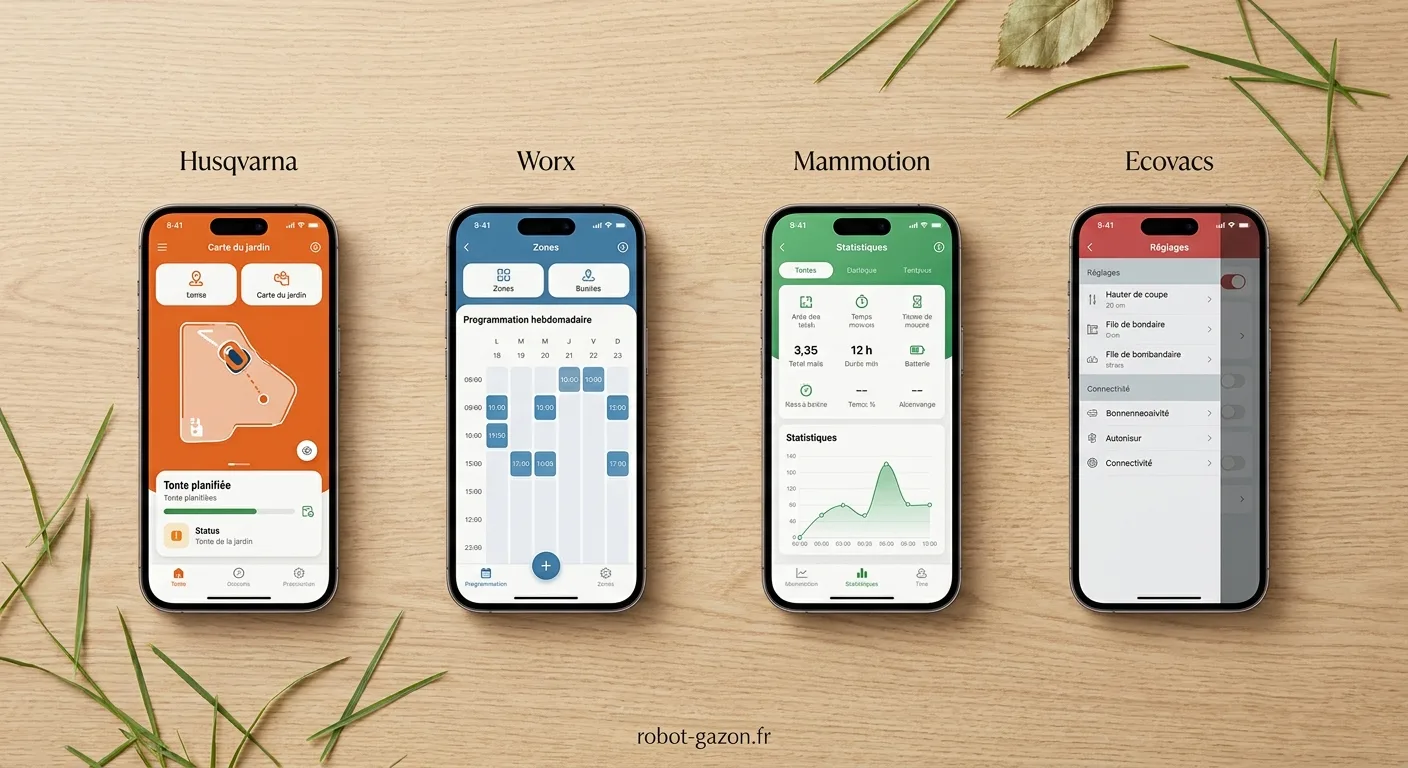 Comparatif Visuel Des Applications Mobiles Husqvarna Worx Ma 3