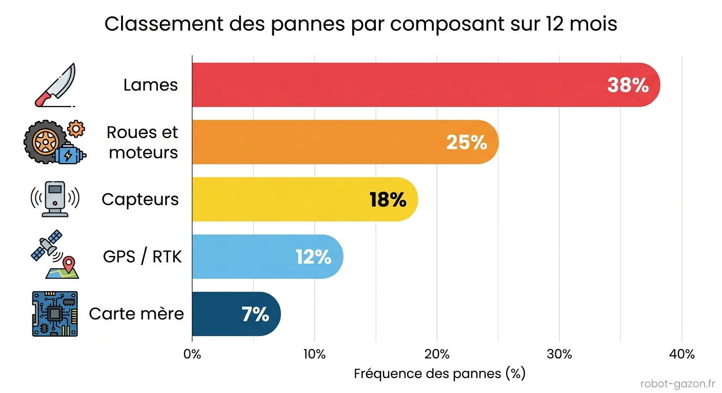 Infographie Classement Des Pannes Par Composant Sur Robots T 3