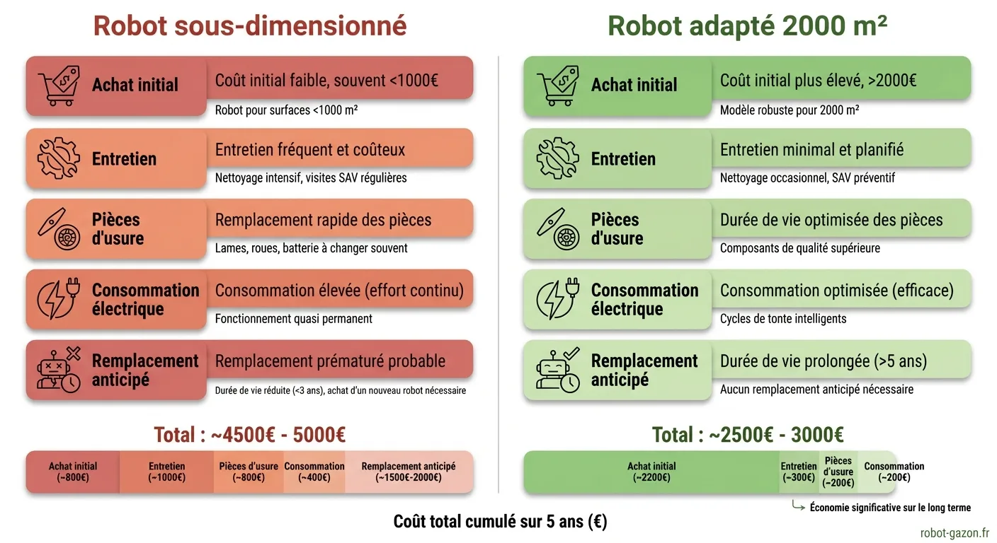 Infographie Cout Total Robot Tondeuse 2000 M Sur 5 Ans 2