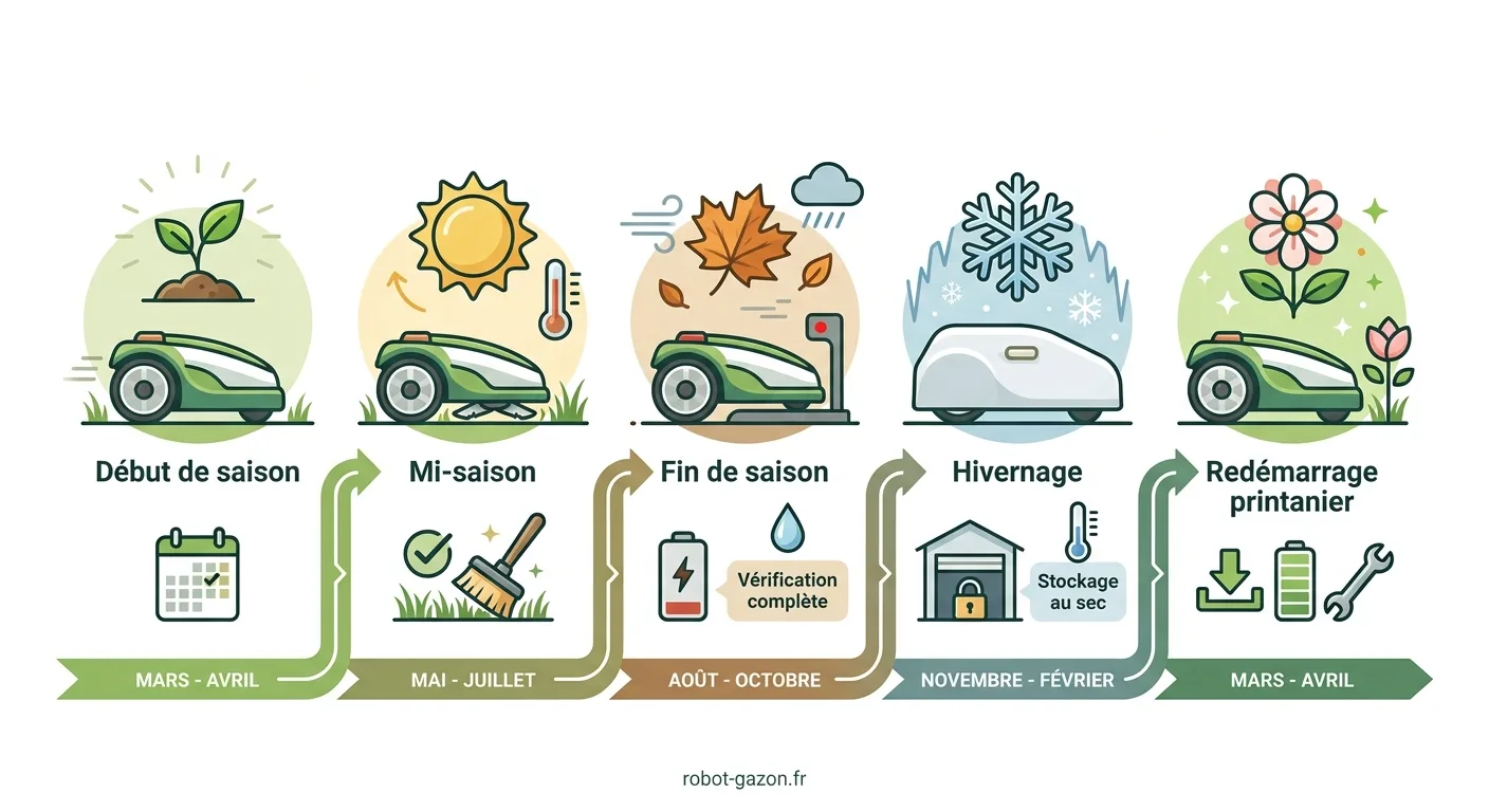 Infographie Des 5 Etapes D Entretien Annuel D Un Robot Tonde 6