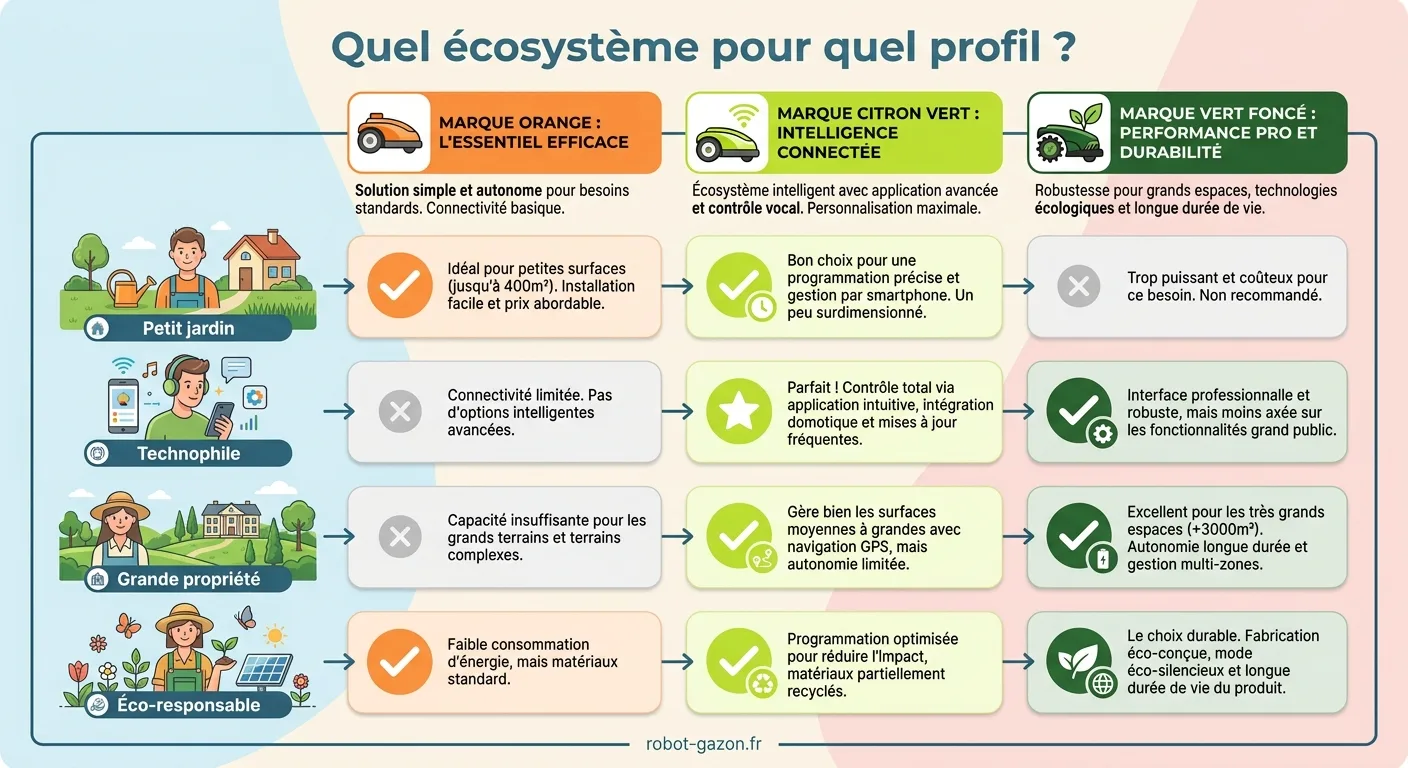 Matrice De Decision Comparant Les Ecosystemes De Robots Tond 6