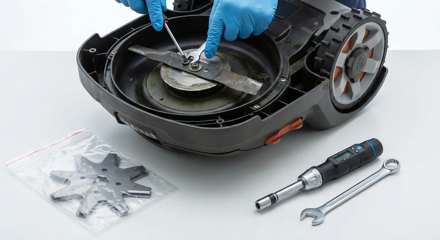 Remplacement Des Lames D Un Robot Tondeuse Avec Les Outils N 5