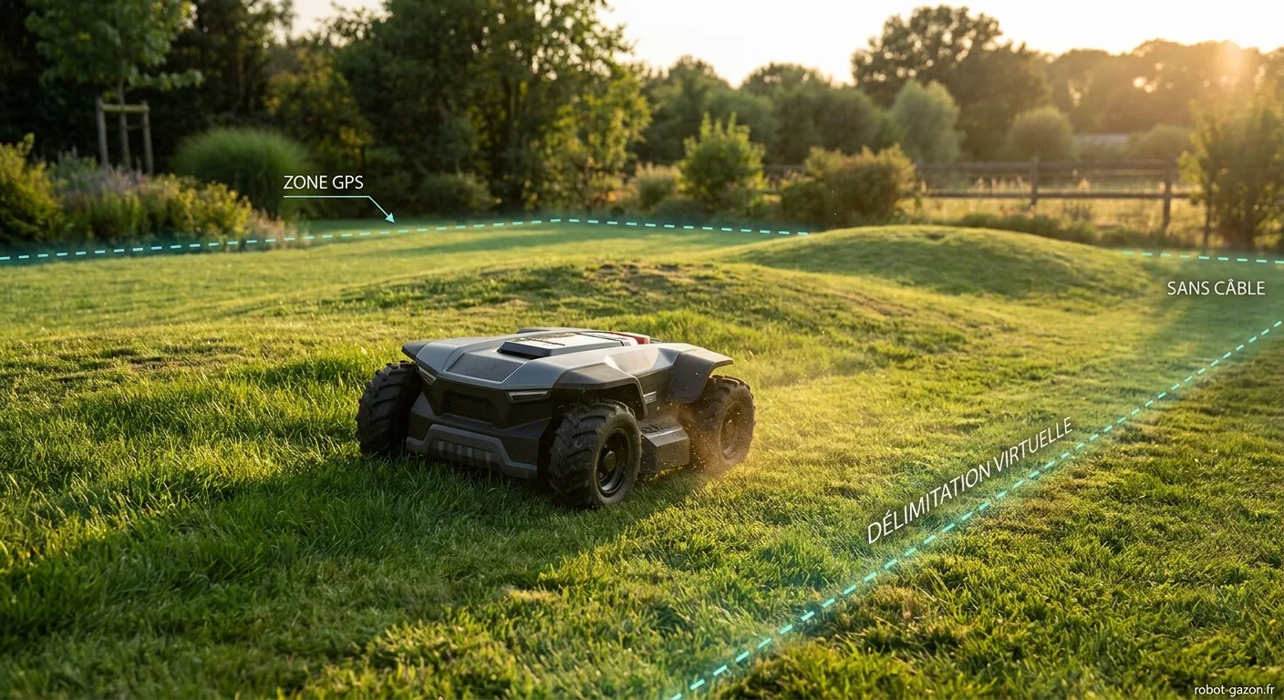 Robot Tondeuse Awd Sans Fil Avec Delimitation Gps Virtuelle 4