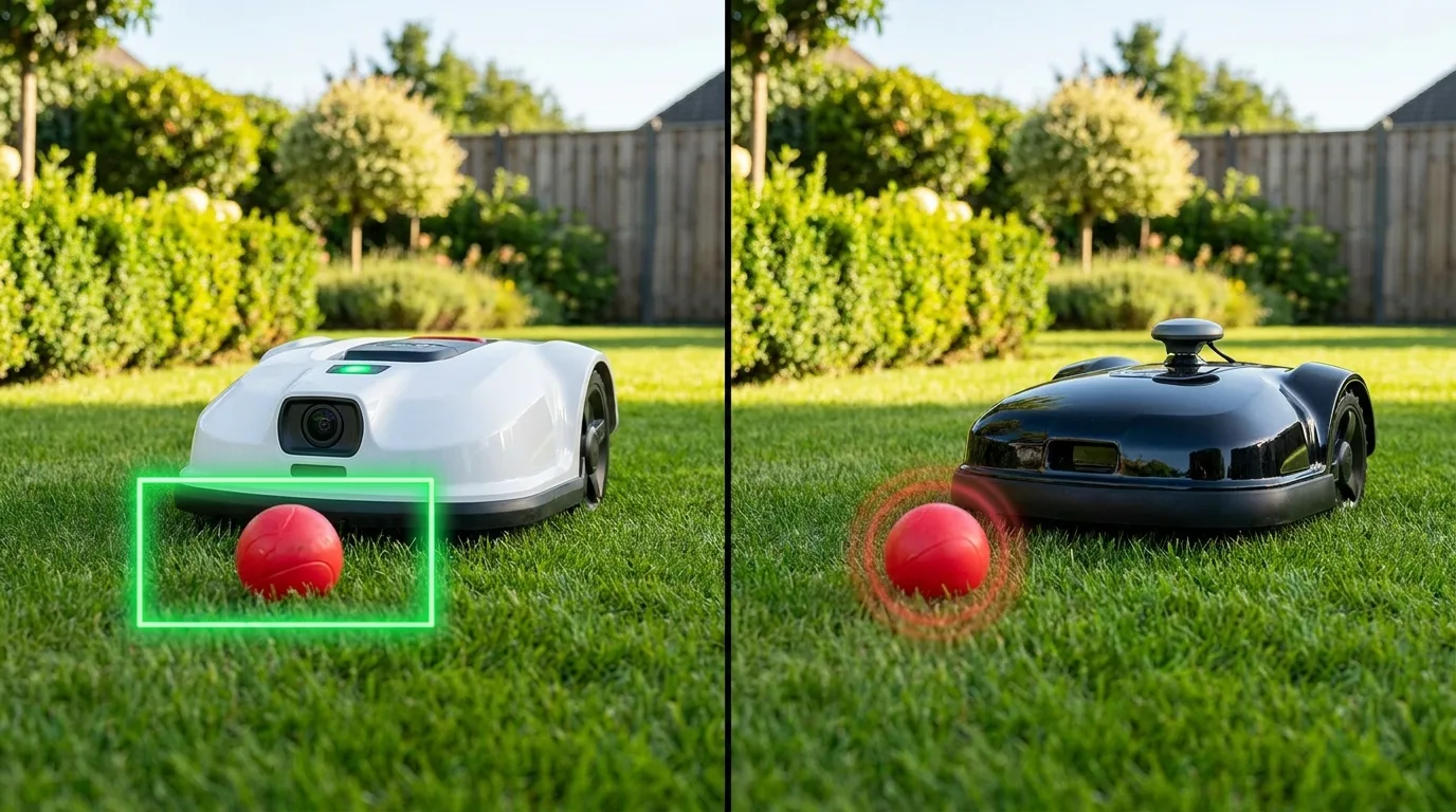 Robot Tondeuse Sans Fil Avec Vision Par Camera Detectant Un 2