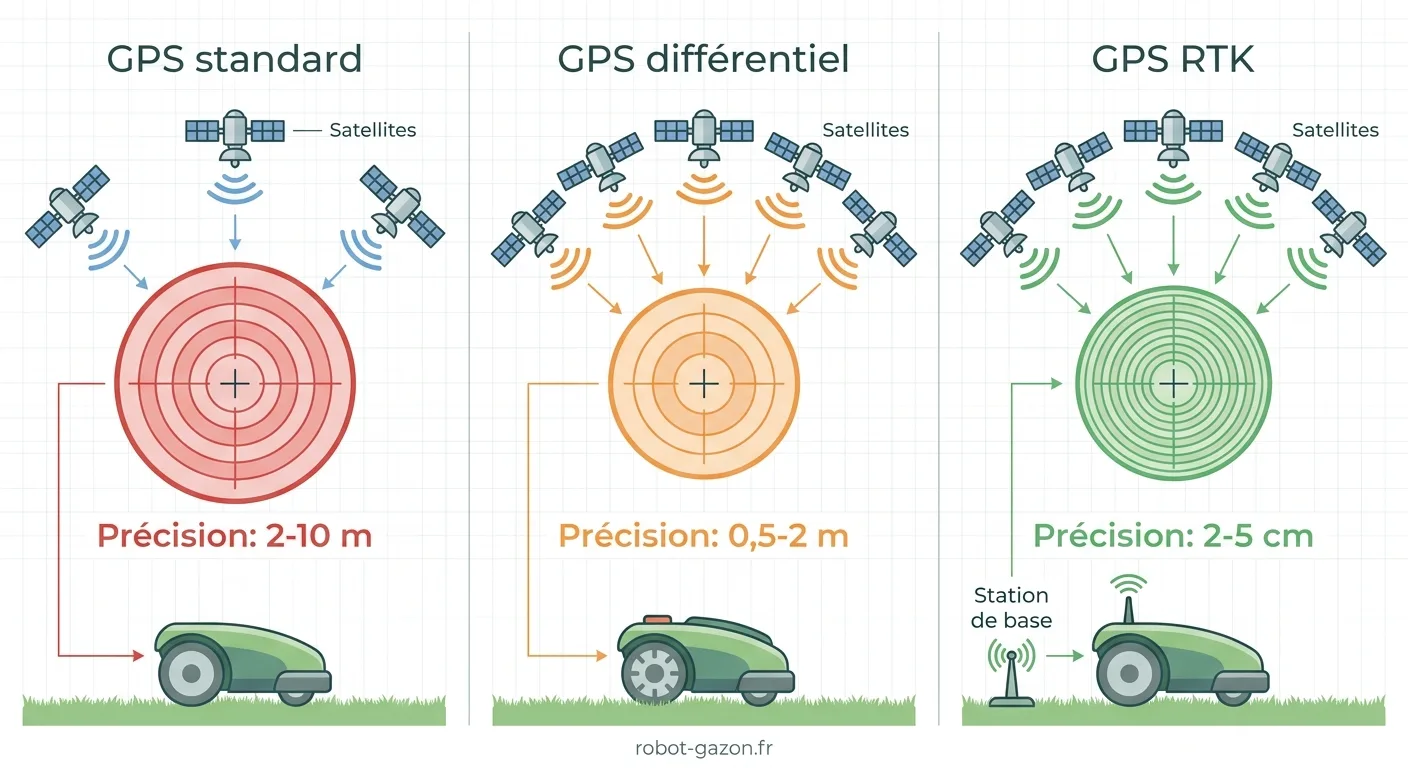 Schema Comparatif Des Trois Types De Gps Utilises Sur Robot 1