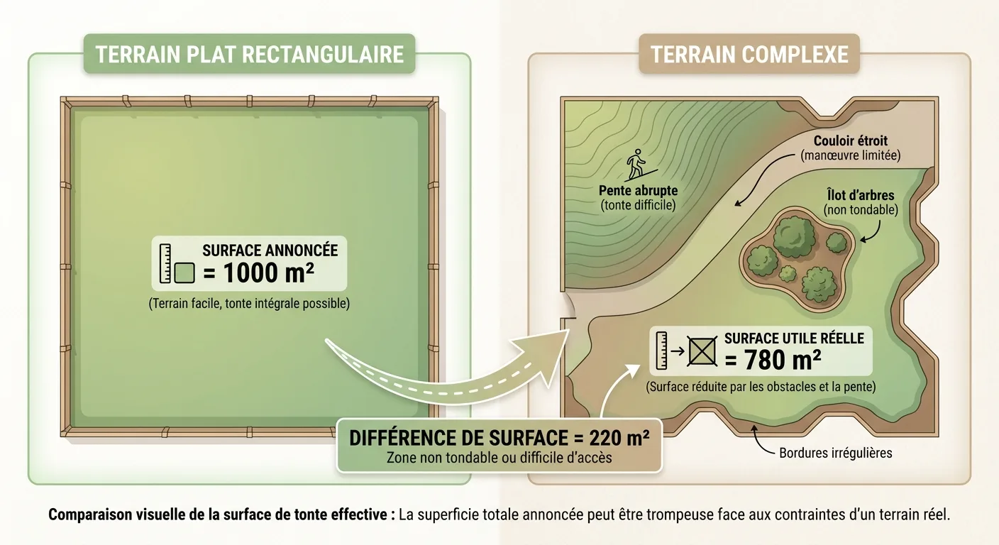 Schema Comparatif Illustrant L Ecart Entre La Surface Annonc 1
