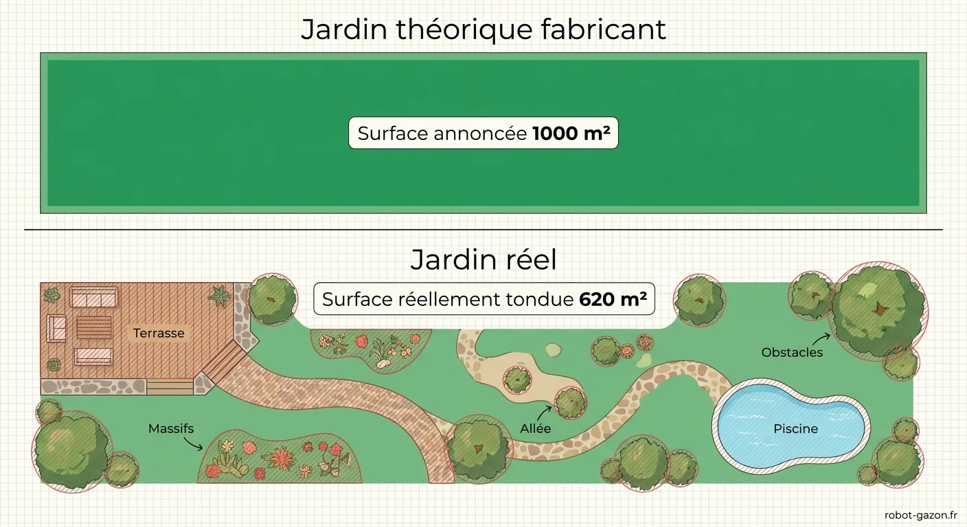 Schema Comparatif Jardin Theorique Versus Jardin Reel Pour S 1