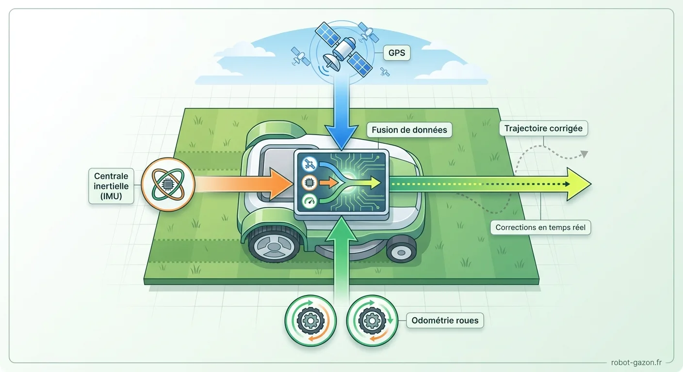 Schema De Fusion Des Donnees Gps Imu Et Odometrie Sur Un Rob 2
