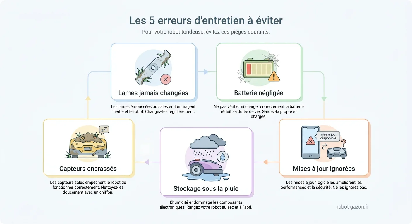 Schema Des 5 Erreurs D Entretien Courantes Sur Un Robot Tond 6