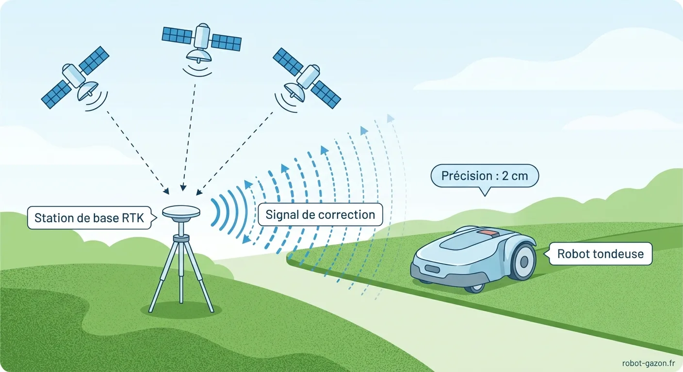 Schema Du Principe Du Rtk Avec Station De Base Fixe Et Corre 2