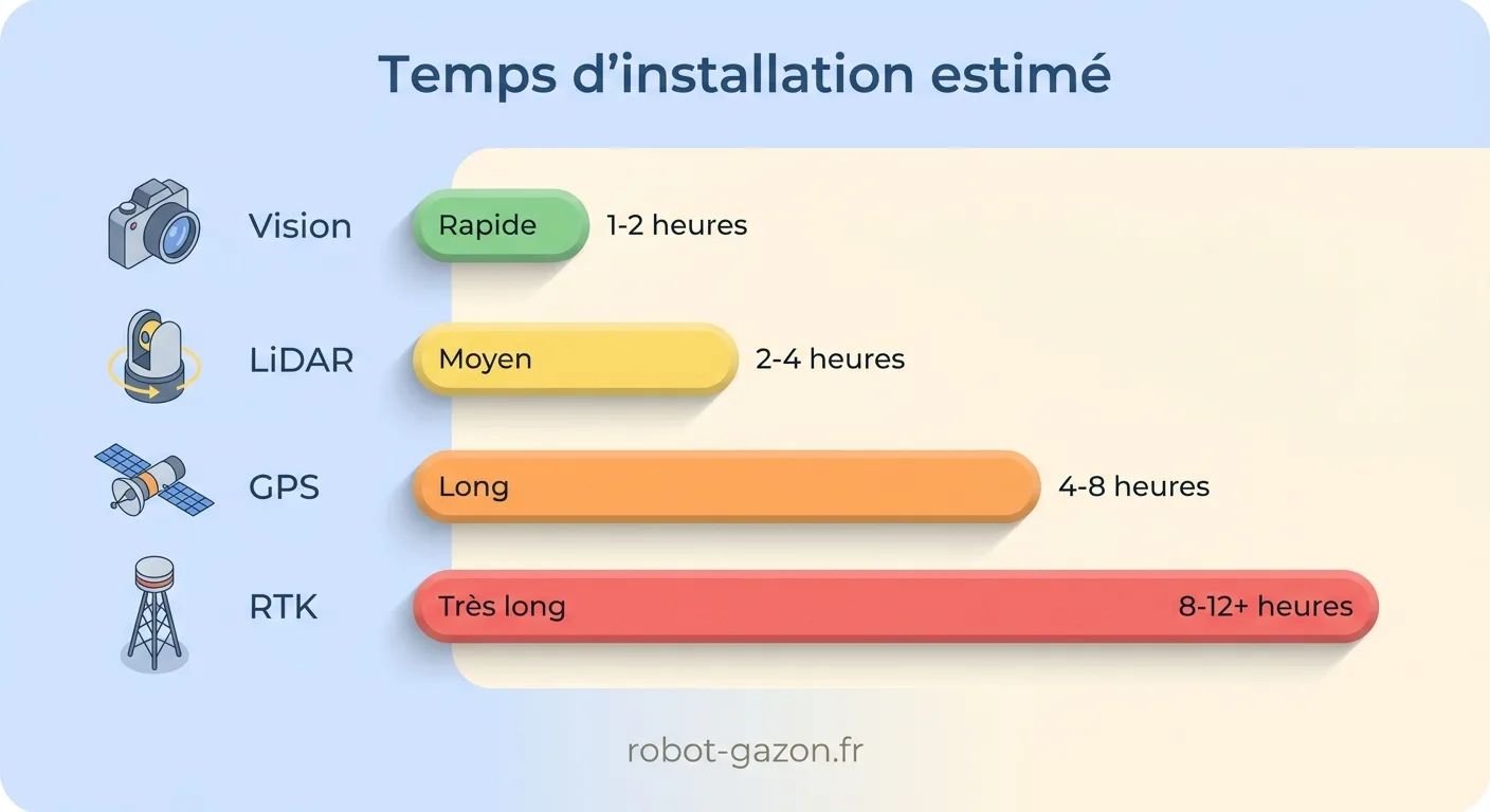 Tableau Comparatif Du Temps D Installation D Un Robot Tondeu 1