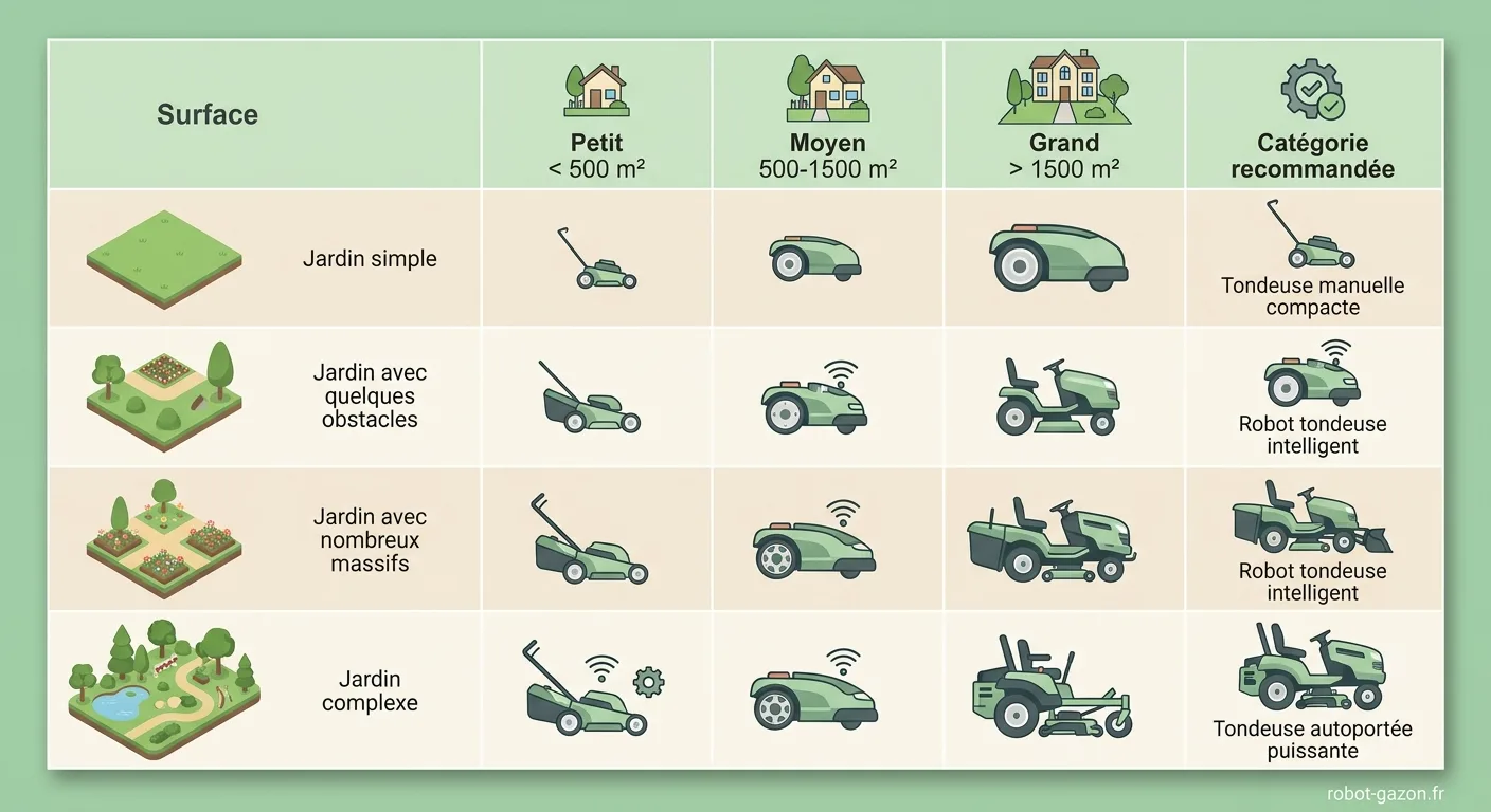 Tableau Comparatif Surface De Jardin Et Categorie De Tondeus 6