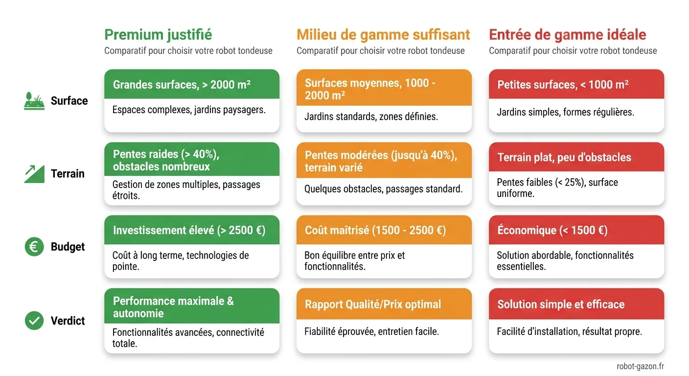 Tableau Comparatif Surface Terrain Budget Pour Choisir Un Ro 2