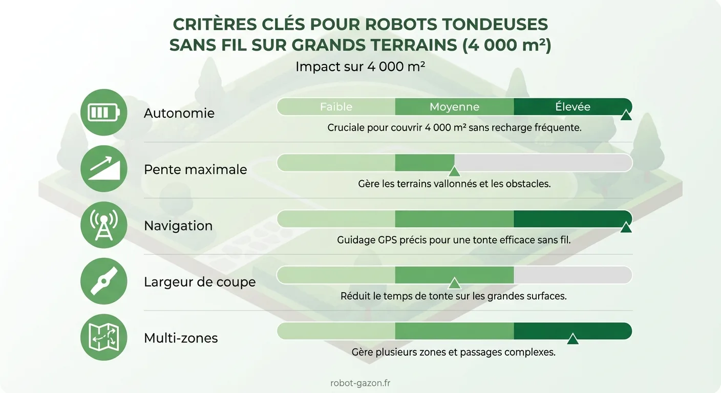 Tableau Des 5 Criteres Cles D Un Robot Tondeuse Sans Fil Pou 2