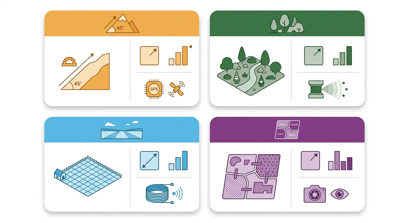 Tableau Visuel Comparatif Des 4 Profils De Terrain Difficile 5