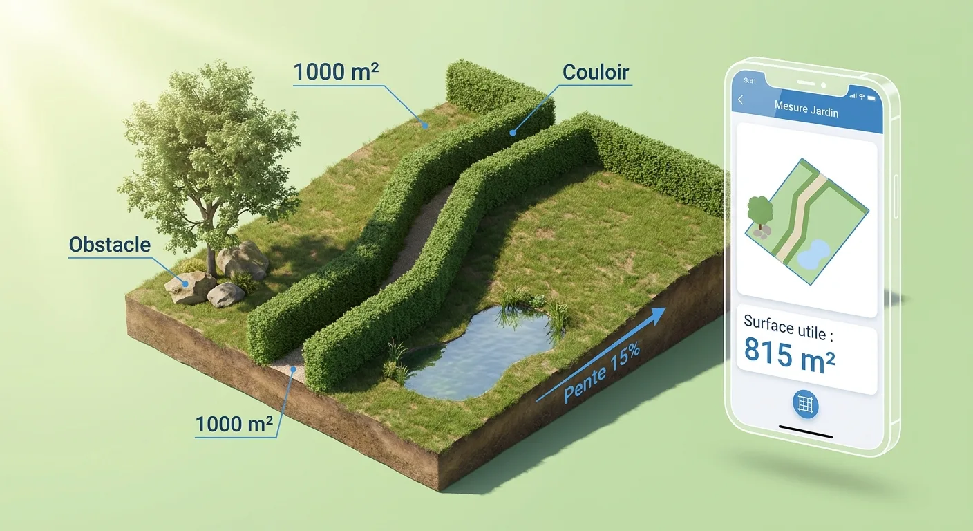 Vue Aerienne Annotee D Un Jardin De 1000 M Avec Obstacles Pe 4